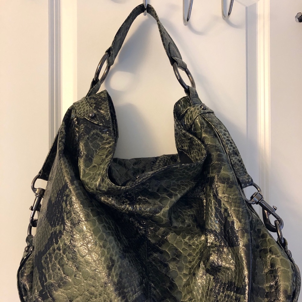 Supersoft green leather Rebecca Minkoff hobo